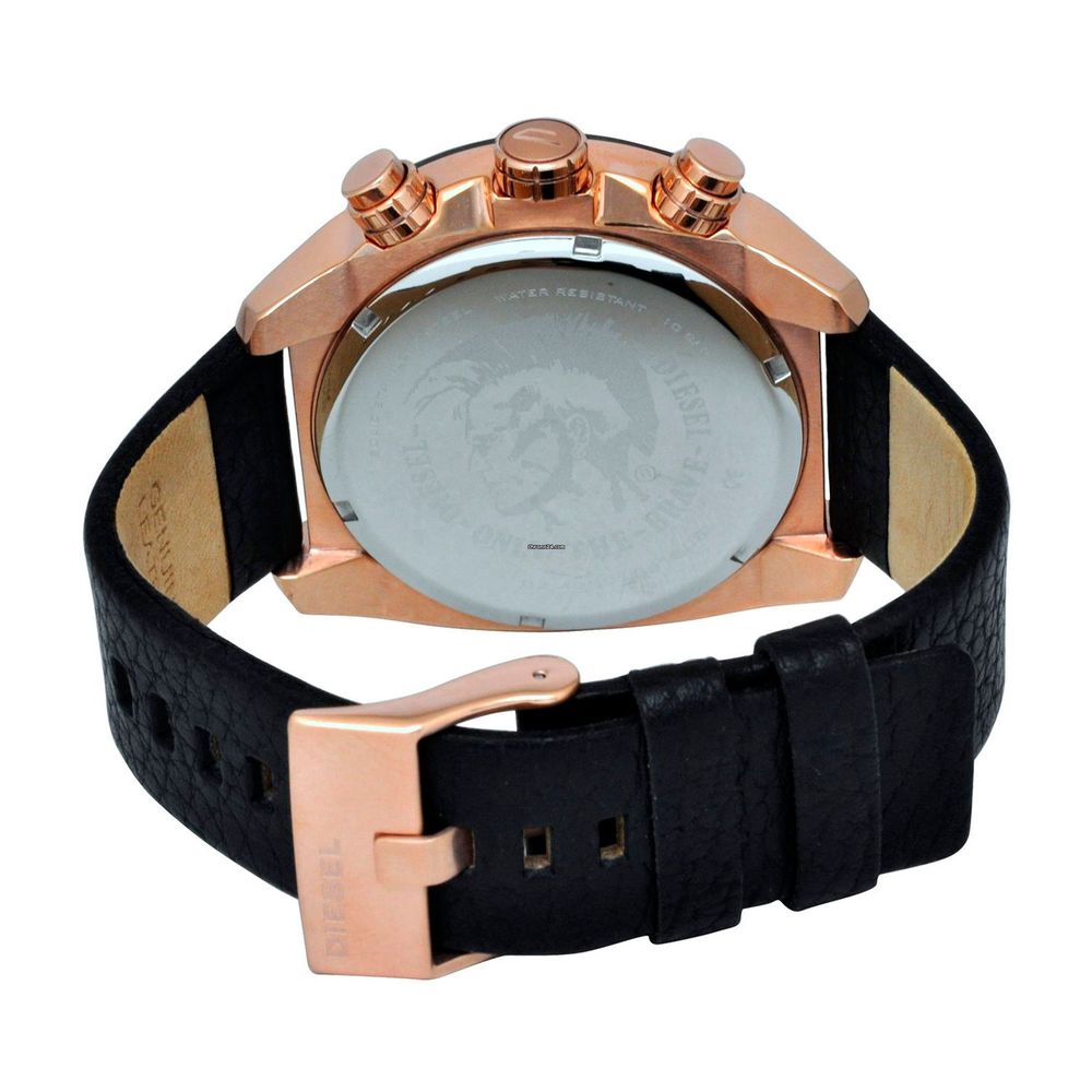 Diesel Baby Chief - Reloj cronógrafo para hombre con pulsera de acero  inoxidable o correa de cuero genuino