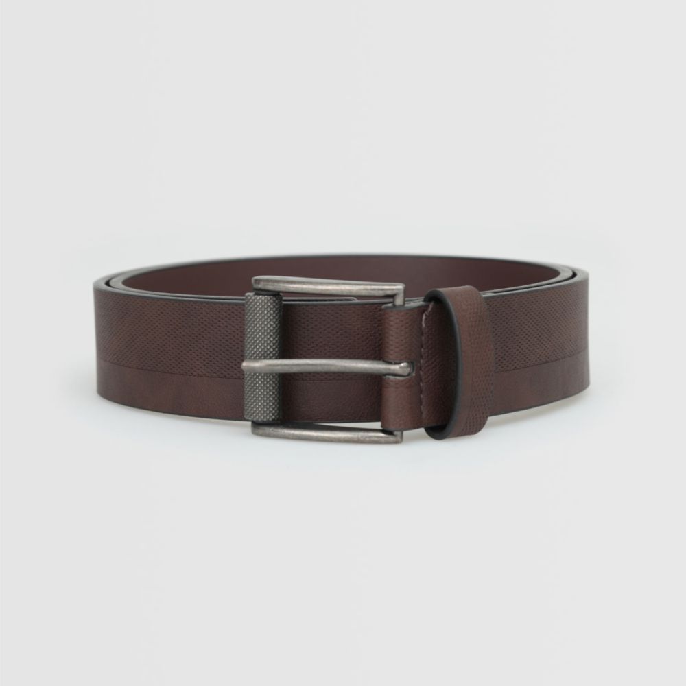 Correa Malabar Cuero Marron Hombre