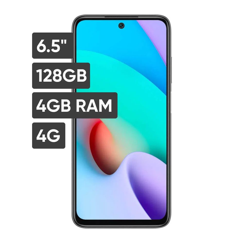 Celular Xiaomi Redmi 10 2022 6.5 4GB / 128GB - Negro