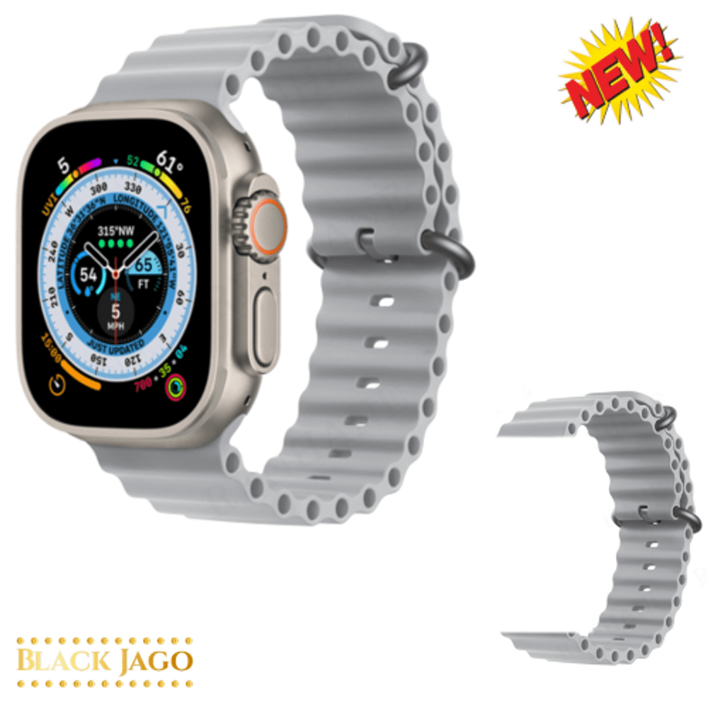 Correa de Silicona Modelo Ocean Watch Ultra SmartWatch I8 Gris