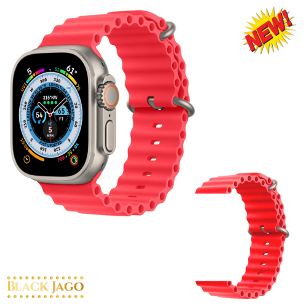 Correa Iwatch Serie Rojo Correa De Silicona Modelo Ocean Watch