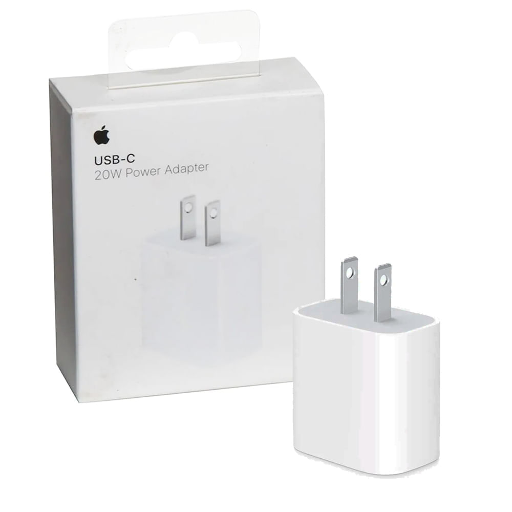 Adaptador de Corriente Apple Original 20W Tipo C Compatible iPhone iPad