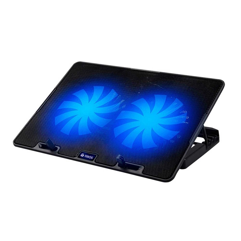 Base Ventilador para Laptop Cooler Pad Teros 7020N con 5 Niveles de Inclinación
