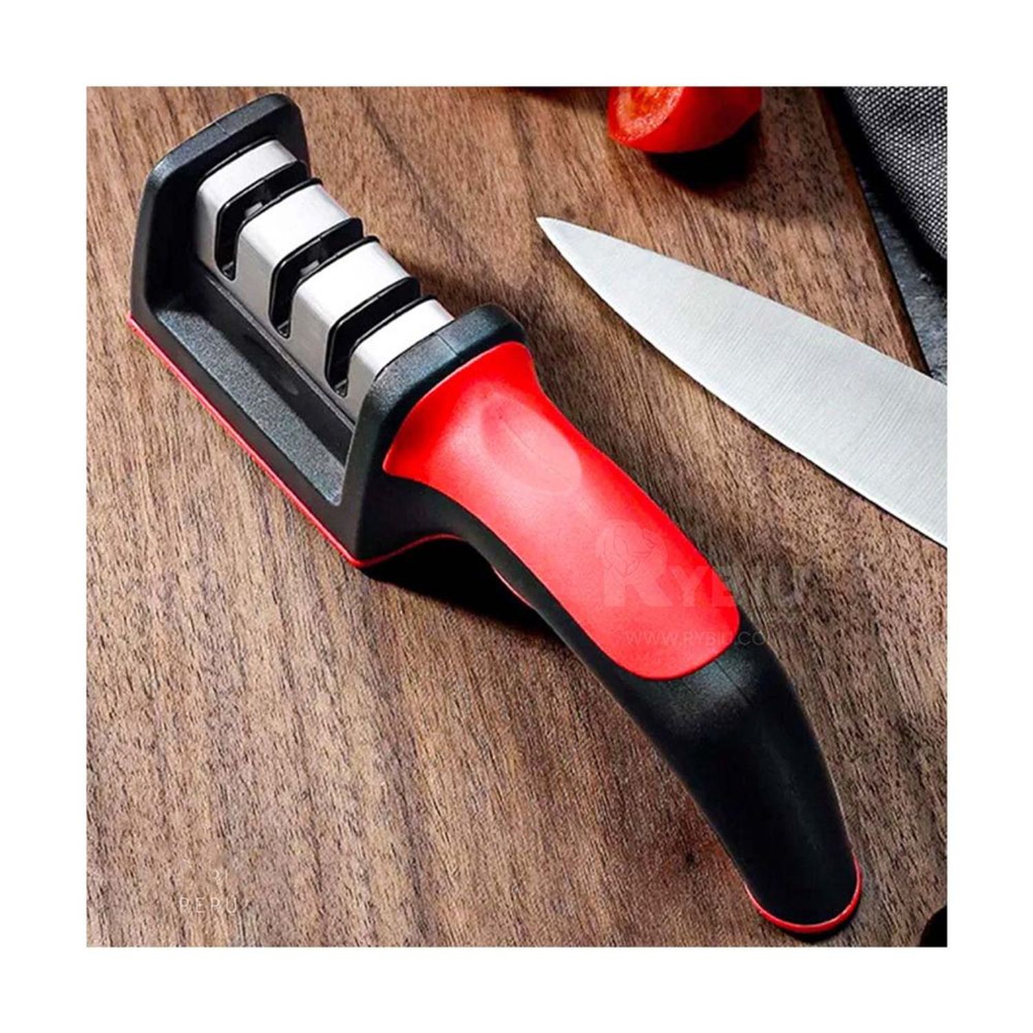 Afilador de cuchillos eléctrico, afilador de cuchillos de cocina 2 etapas  2023