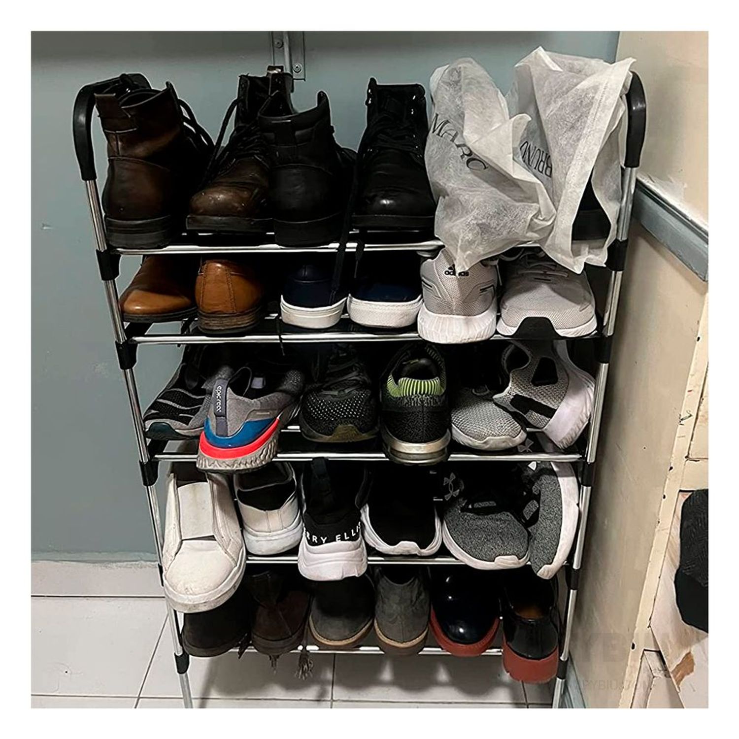 Organizador Estante Plegable de Zapatos Gris I Oechsle - Oechsle