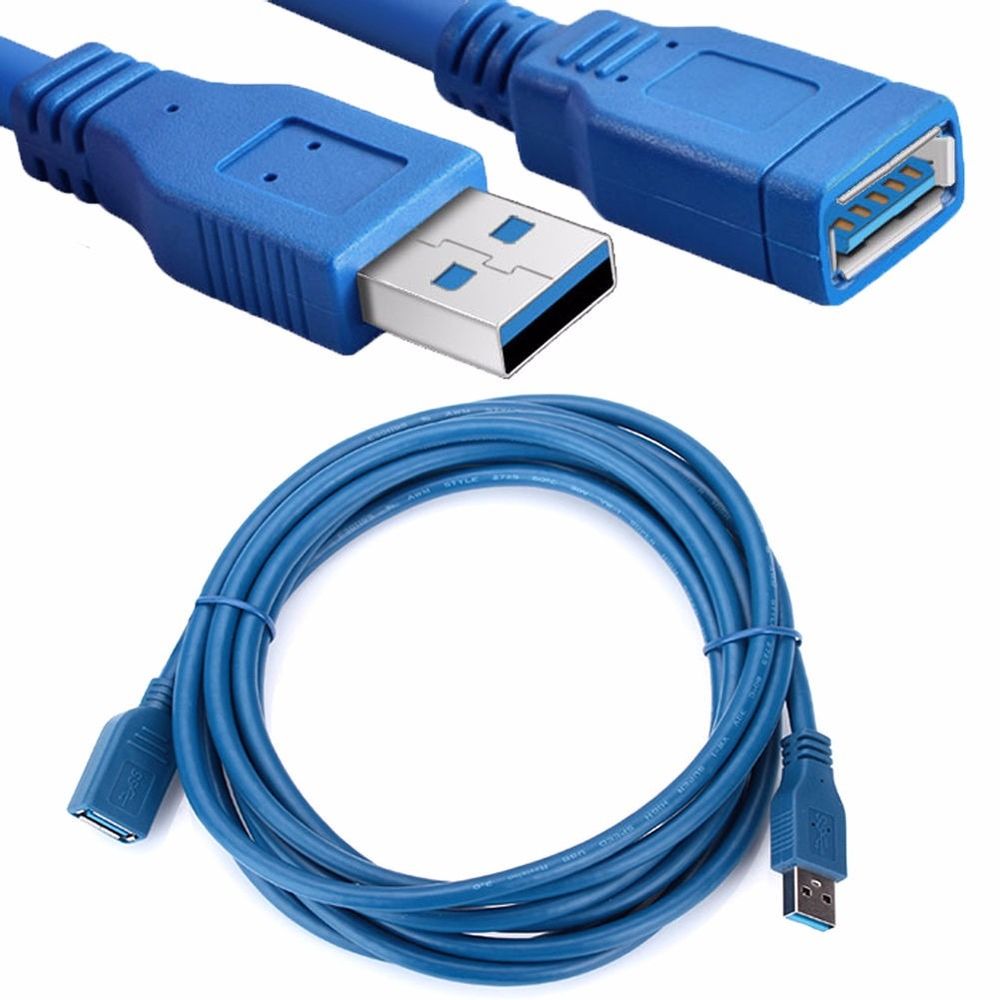 Cable de extensión USB 3.0 A macho a hembra de 3 pies