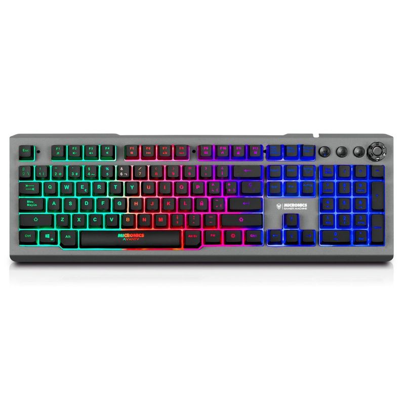 Teclado Gamer Micronics Neon Mic 709w Blanco I Oechsle - Oechsle