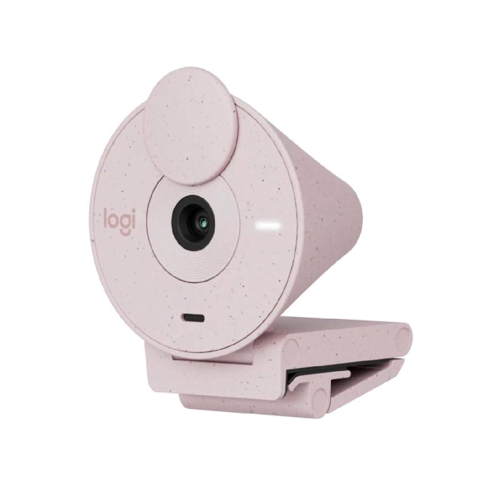 Camara Logitech Brio 300 Fhd 1080p con Modo Privacidad Rosado