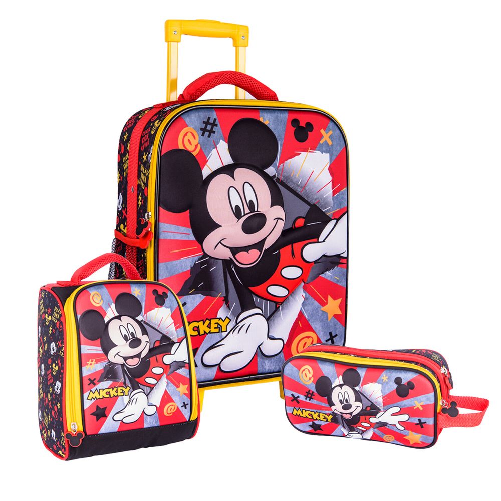 Mochila Primaria Mochila Con Ruedas Mickey Mouse Mickey Mochila