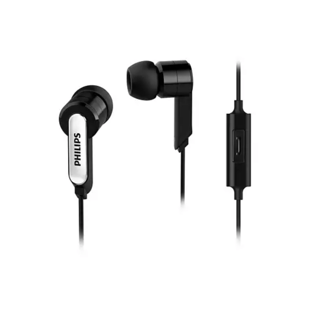 Audífono con Micrófono Philips She1405bk 3.5mm, Control de Llamadas