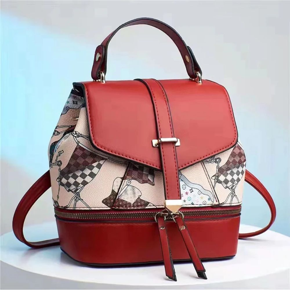 Mochila de Lujo Dama Larousse Rojo