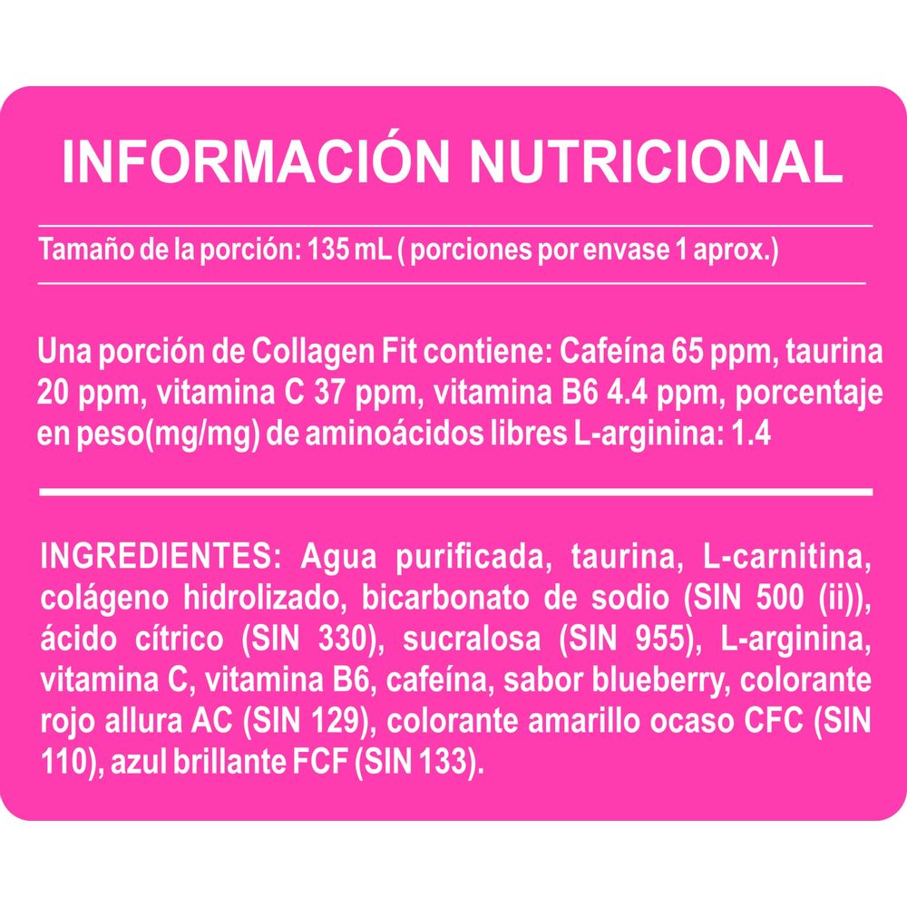 Collagen Fit Pack De 60 Unid Blueberry | Oechsle - Oechsle