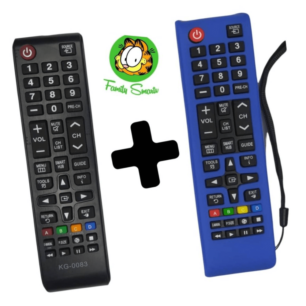 Control Remoto Para Samsung Smart Botón Modo Futbol funda Azul