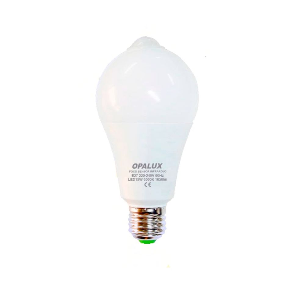 Foco Led Blanco 15w Con Sensor De Movimiento Opalux St-461c