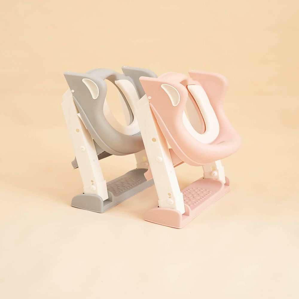 Asiento Inodoro Bacín Potty Training Ladder Abu Tiny Store Rosa