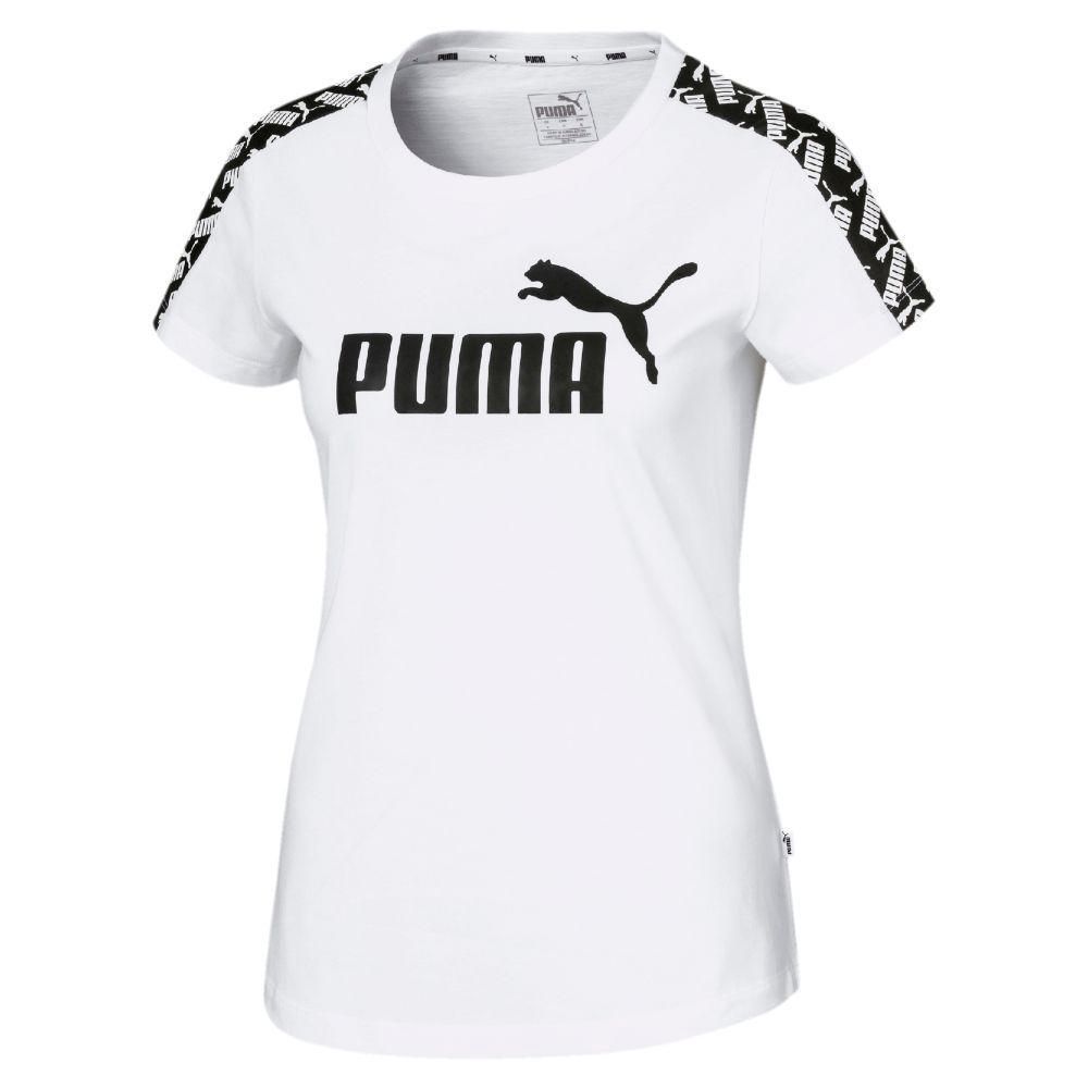 Polo Deportivo Puma Mujer 581218 02 Amplified Tee Blanco