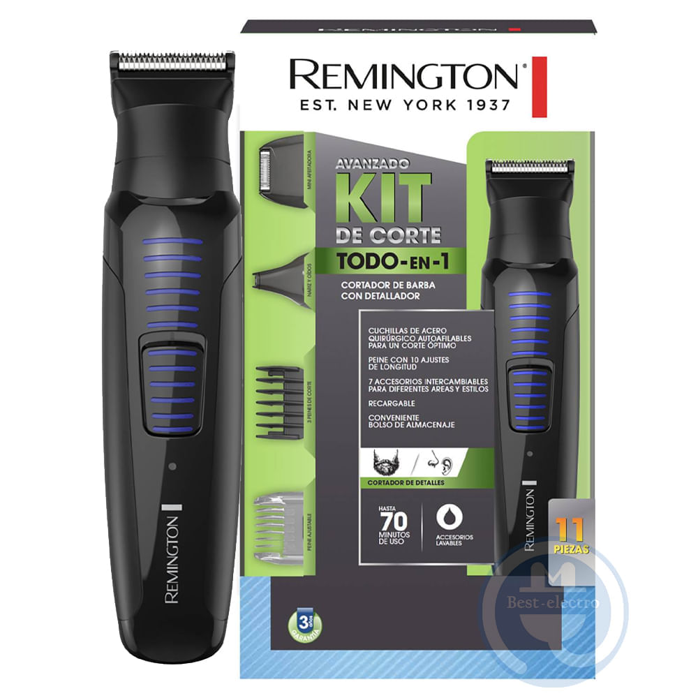 Kit Afeitador Remington PG6125 Cortador de Barba con Detallador Todo en 1