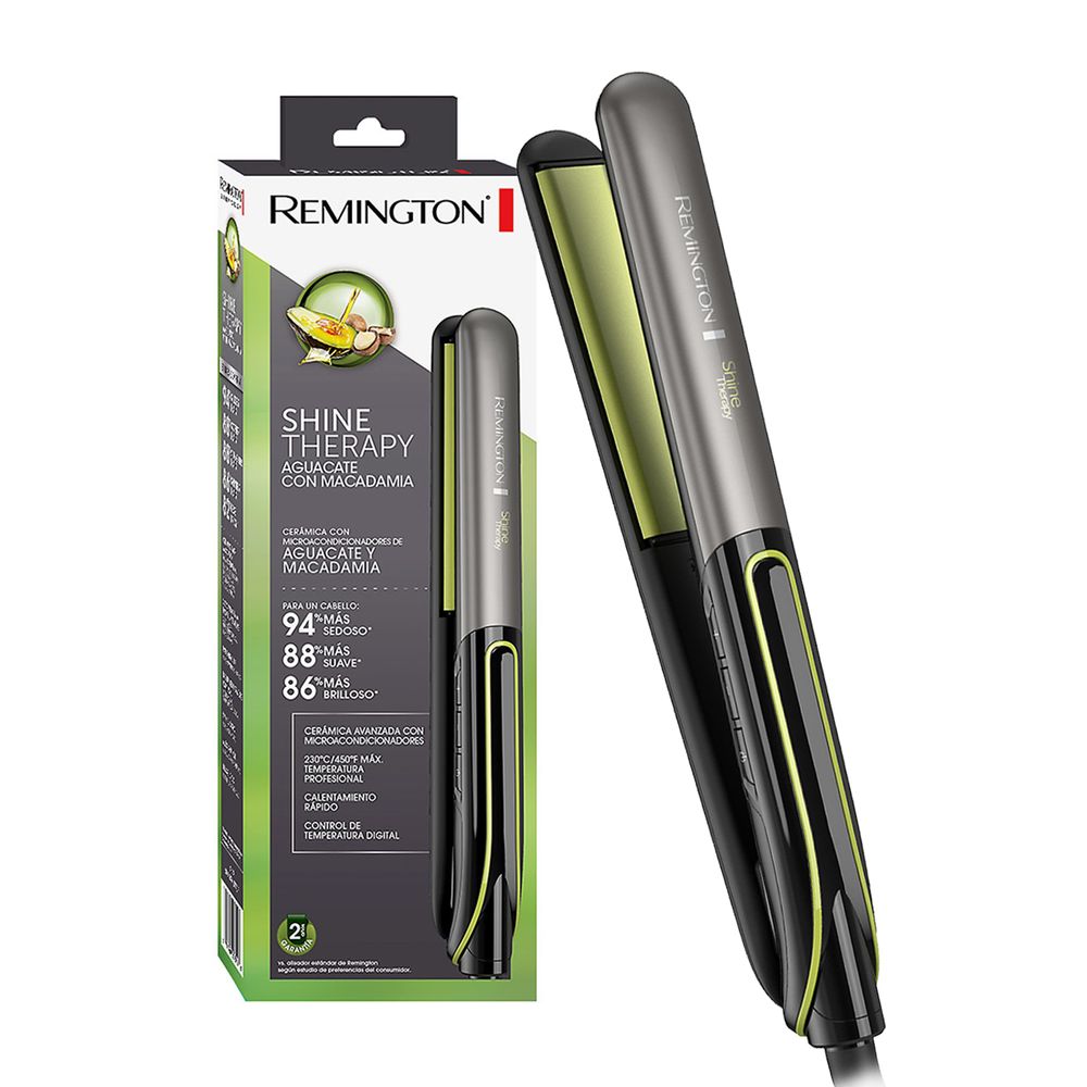 Plancha Alisadora Remington Plancha Aguacate Y Macadamia Remington Combo Plancha Plancha Remington Aguacate Y Macadamia Negra S12a
