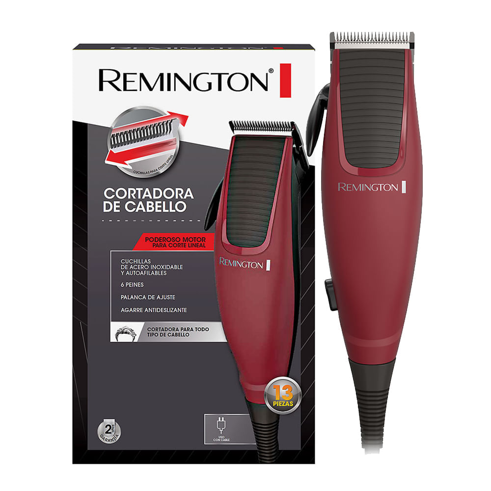 Cortadora de Cabello Remington HC1095 de 13 Pzas Rojo