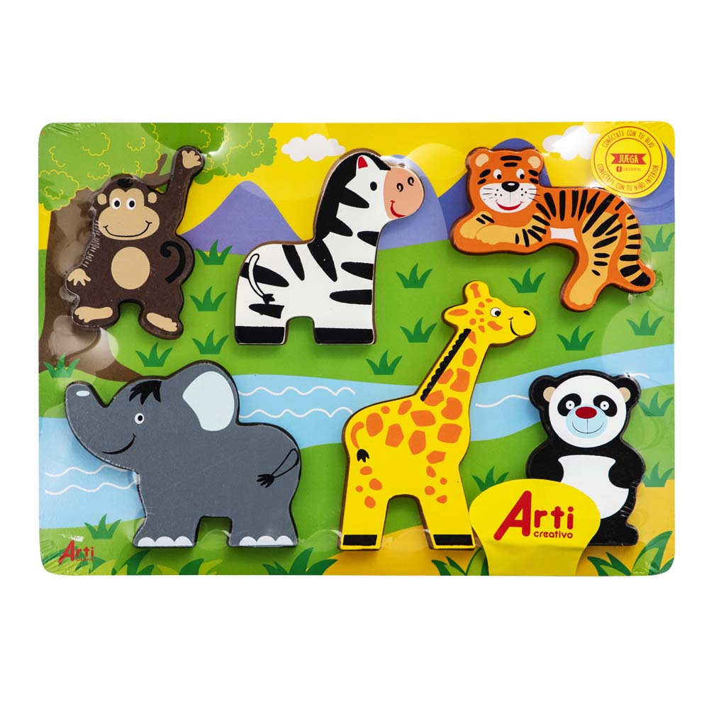 Juego Didáctico ARTI CREATIVO Rompecabezas Animales 6pz Oechsle