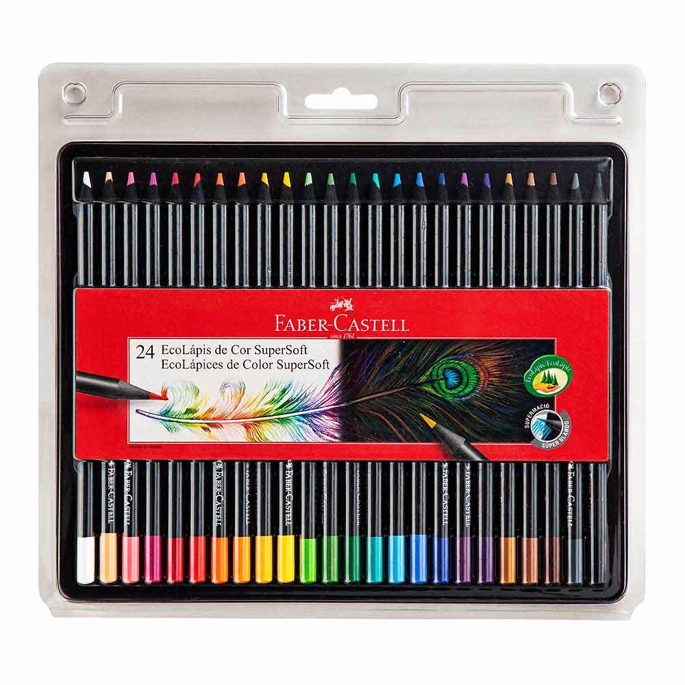 Colores FABER-CASTELL SuperSoft Blíster 24un - Oechsle