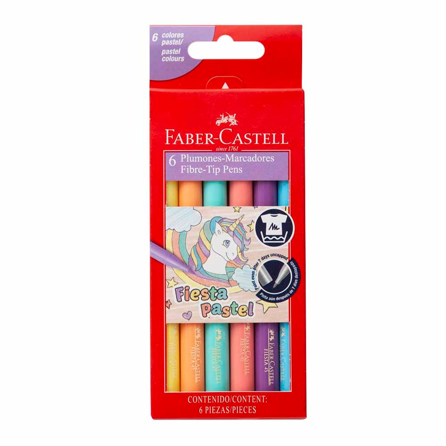 Caja-soporte con 60 lápices de colores Faber-Castell :: Faber