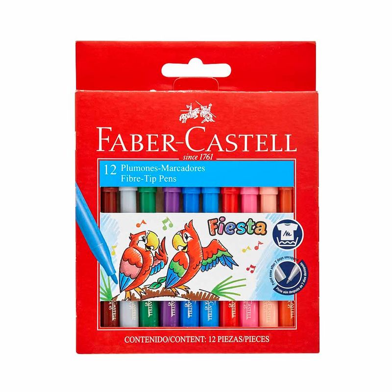 Pinturas Acrílicas FABER CASTELL Glitter Naranja, Verde y Plata