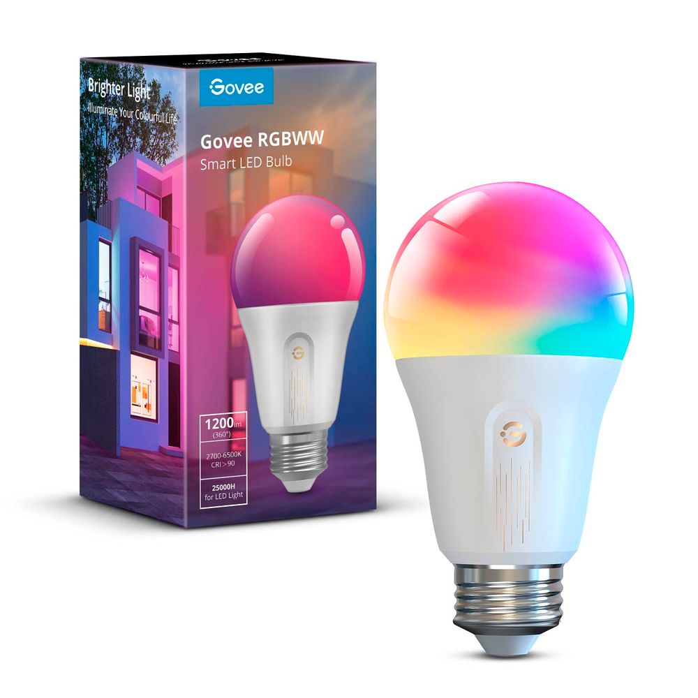 Foco Inteligente Govee RGBWW 1200 Lúmenes Compatible con Alexa y Google Home