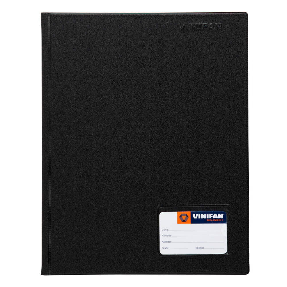 Folder VINIFAN A4 Negro Con Gusano