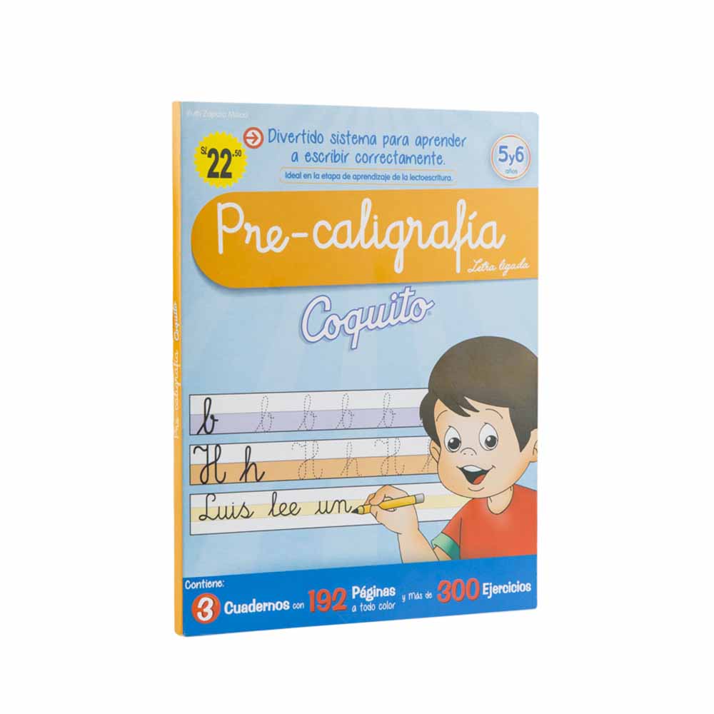 Libro COQUITO Pre Caligrafía Bolsa 3un