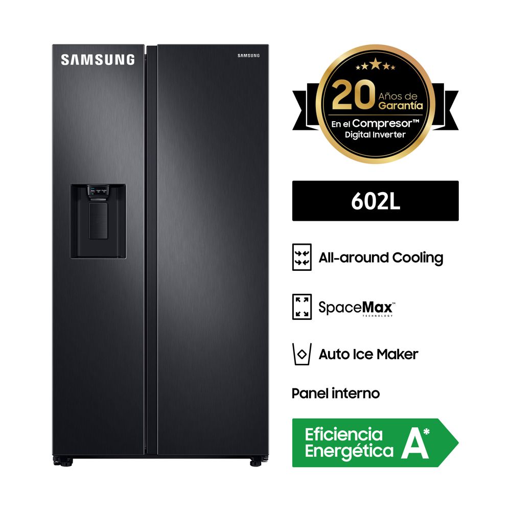 Refrigeradora Samsung No Frost 602 L RS60T5200B1/PE Negro