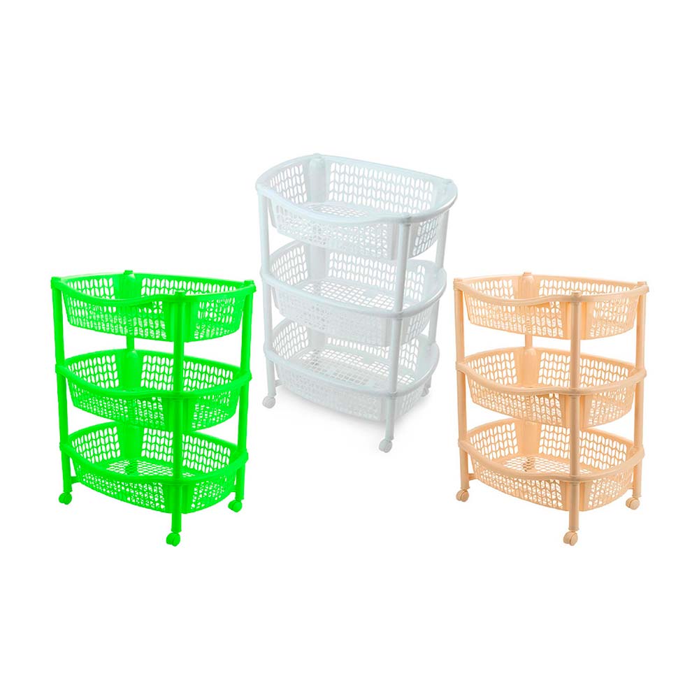 Despensero ovalado Forte 3 niveles Color Variado Rey Plast