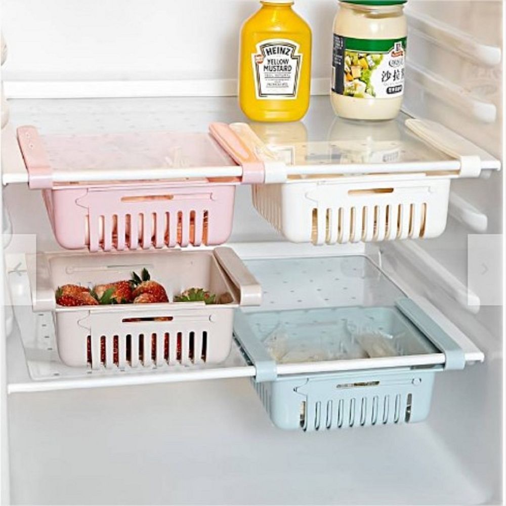 Caja Cesta Organizador para Almacenamiento Nevera Refrigerador 3pzas