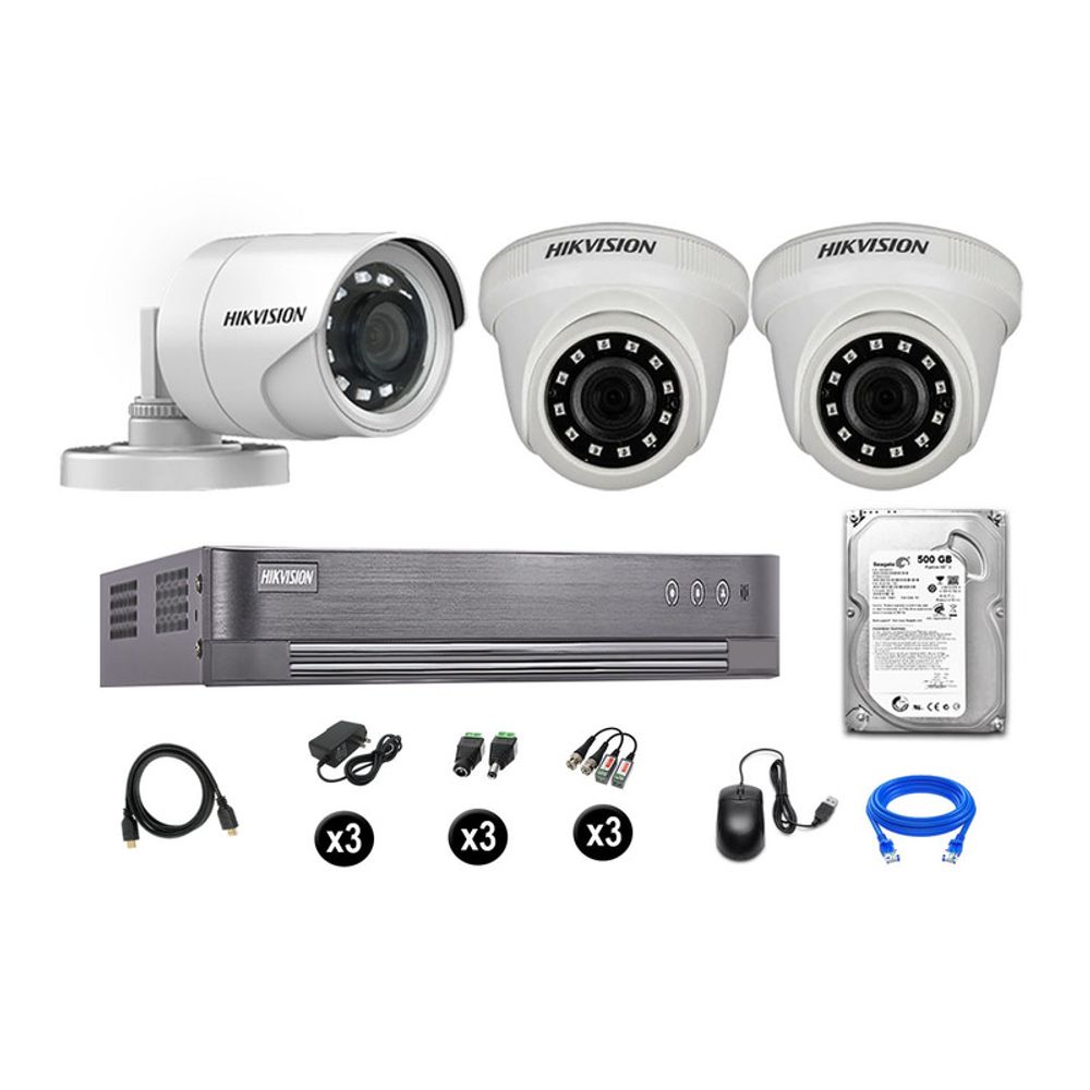 Kit de Camaras de Seguridad Vigilancia HD-TVI 1080P 4K HD CCTV Interior  Exterior