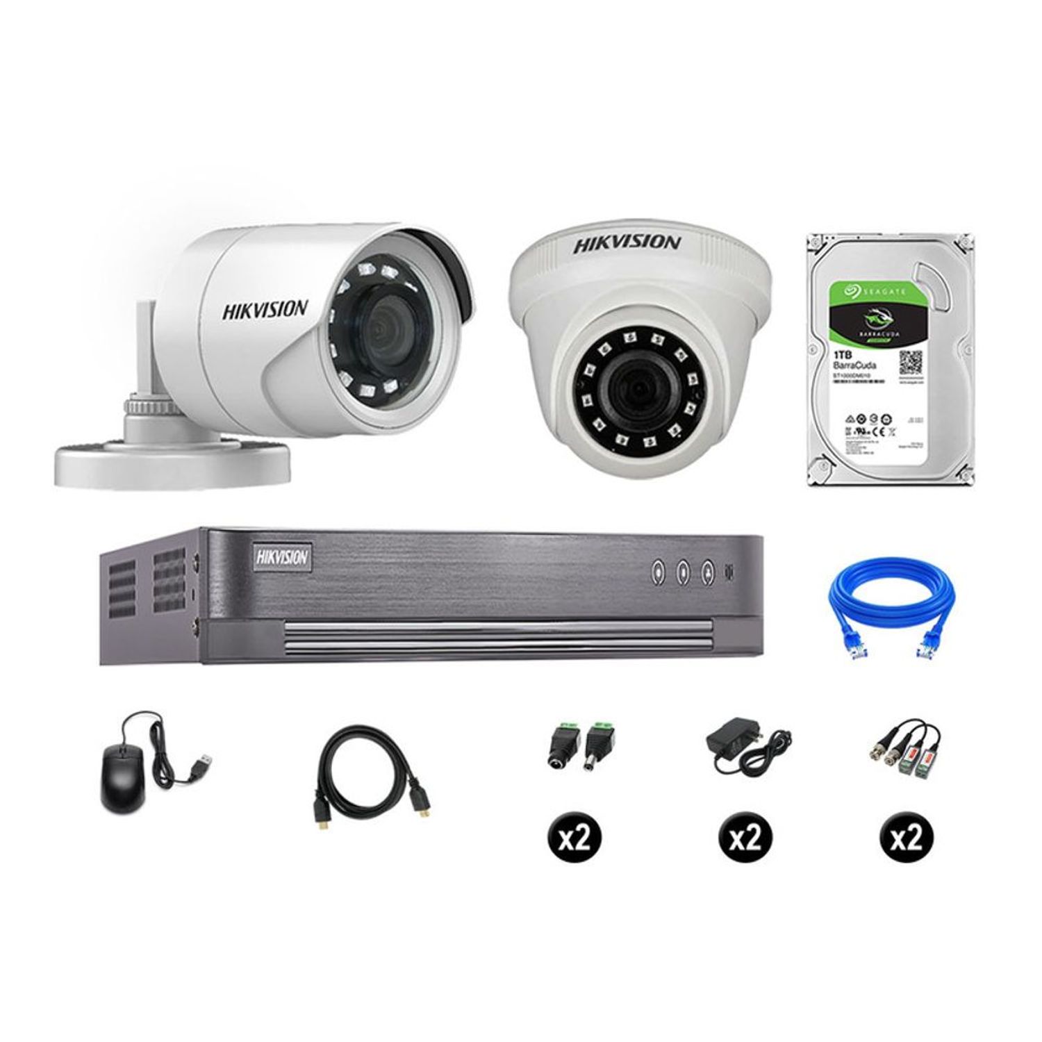 Kit 5 Cámaras de Seguridad Full HD 1080p P2P Vigilancia + Kit de  Herramientas