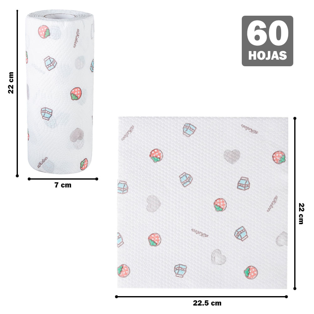 Porta Cubiertos con Tapa de Mesa C74 BL Y Papel Toalla Reutilizable I  Oechsle