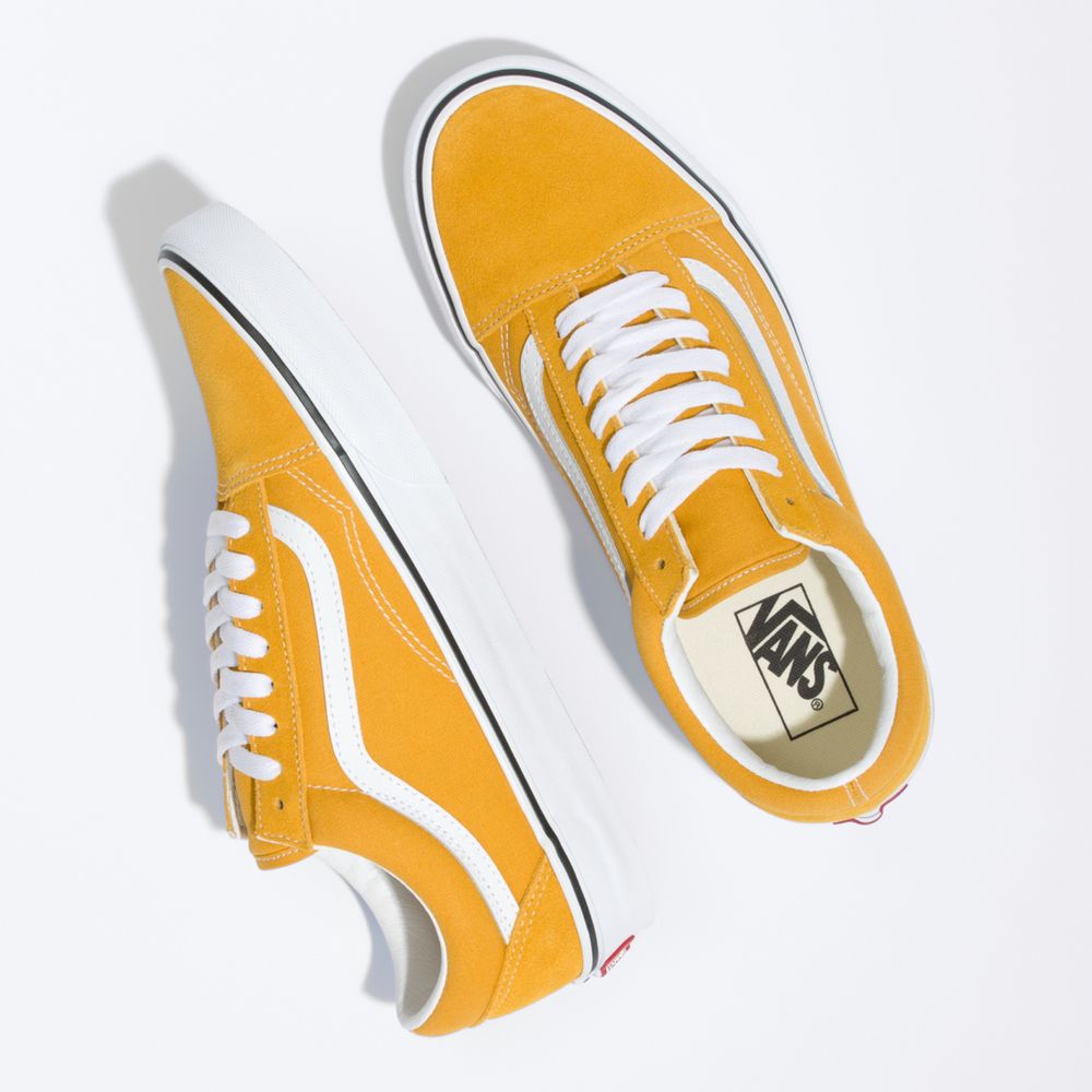 Vans mid best sale top mujer amarillo