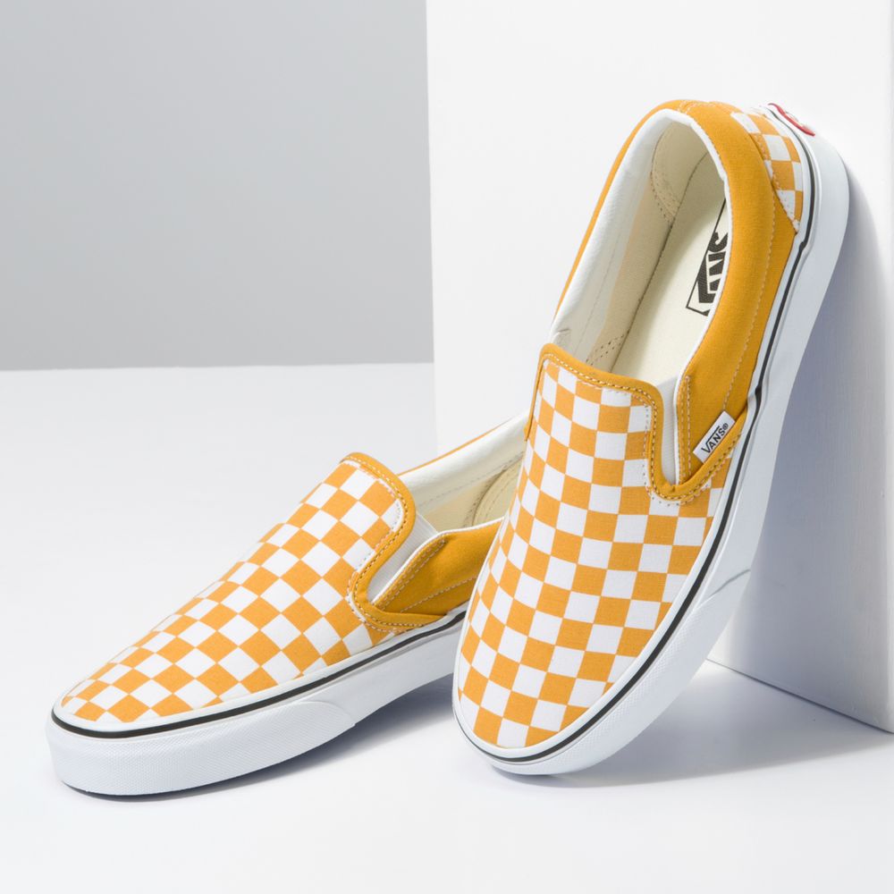 Vans slip shop on hombre naranja