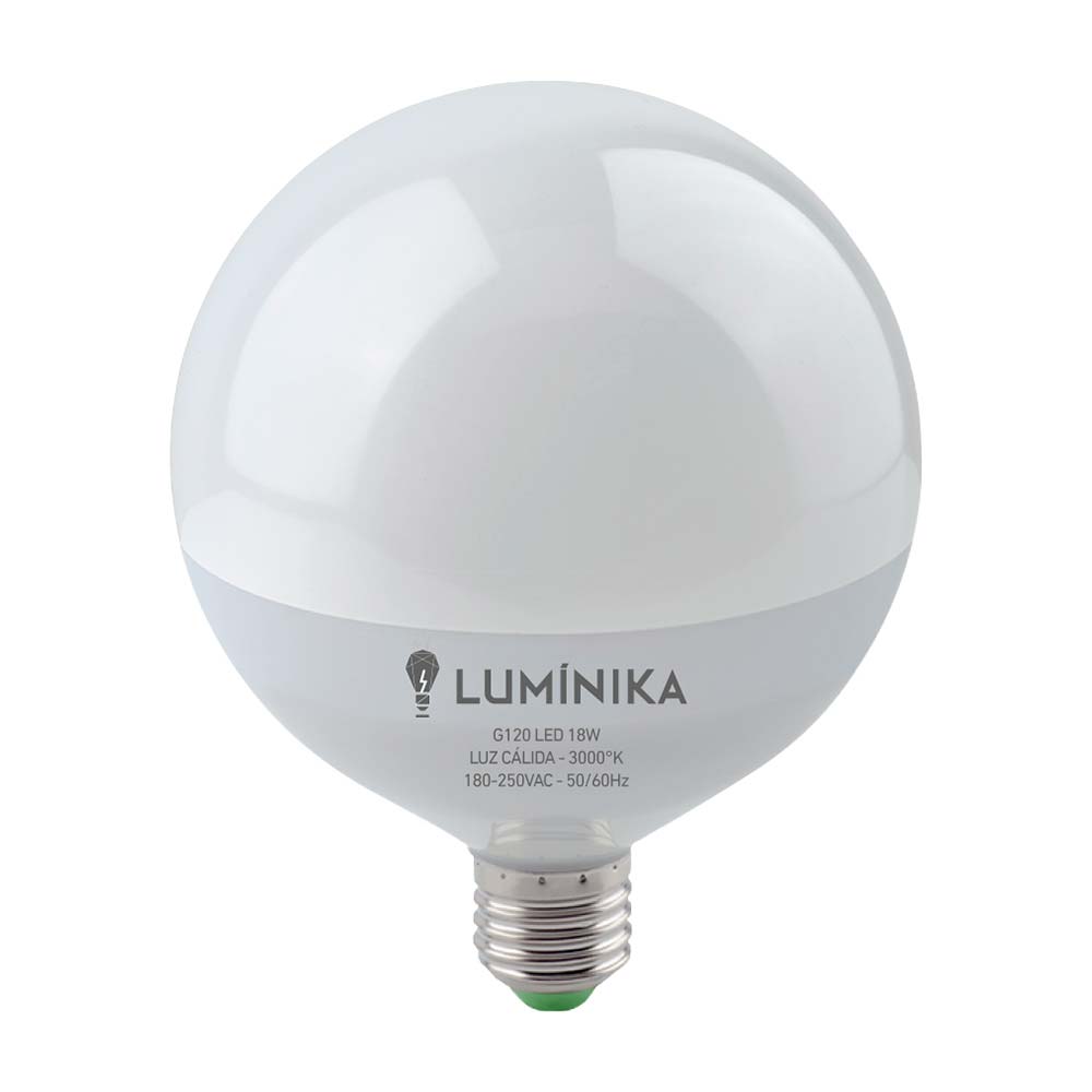 Foco LED G120 18W Luz Amarilla Luminika