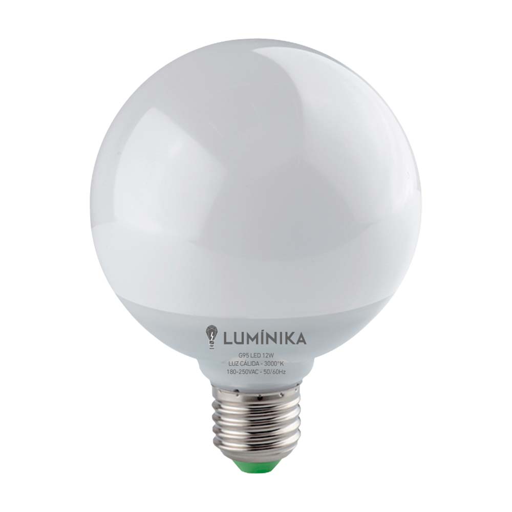Foco LED Luminika Globo E27 12W Luz Cálida