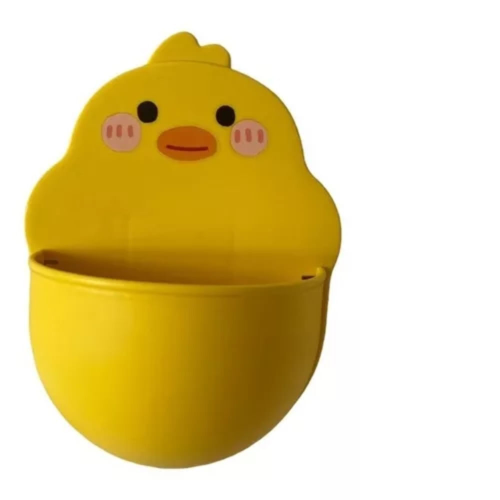 Organizador Multiuso Adhesivo Pollito Amarillo