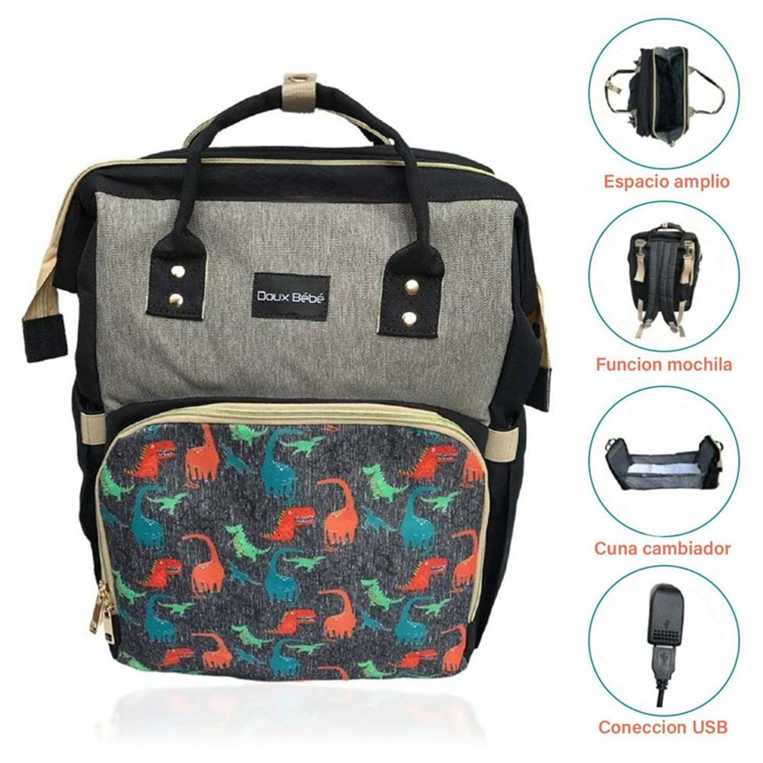 Mochila MATEIN Organizador Electrónico Gris I Oechsle - Oechsle