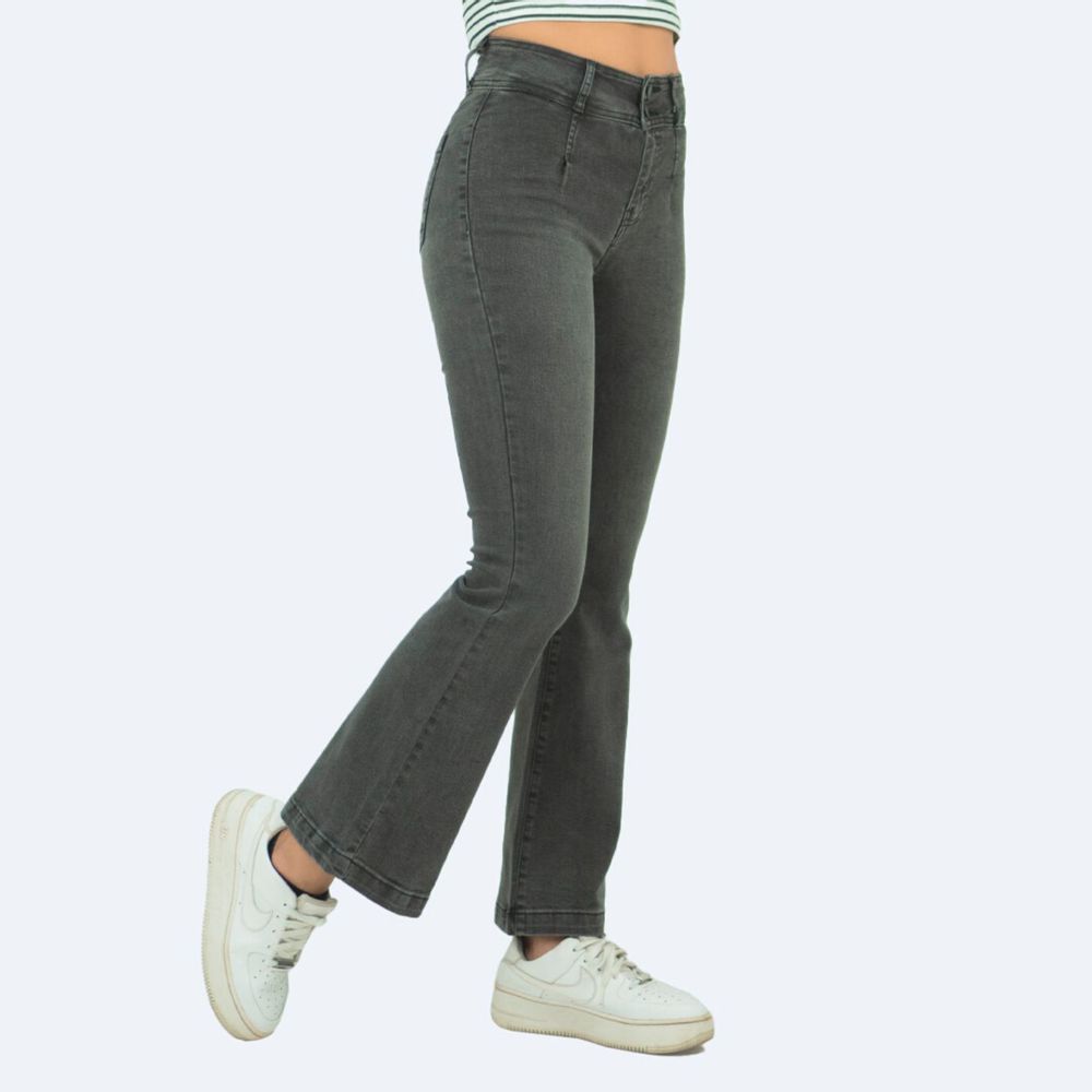 Jeans discount flare gris