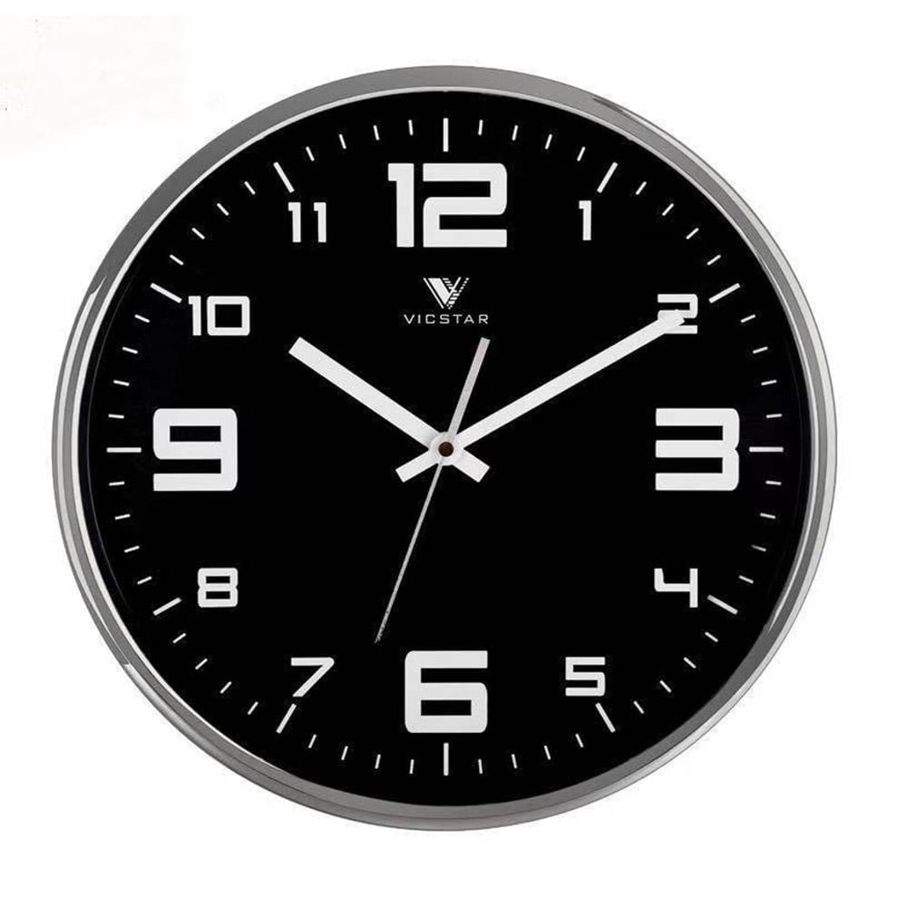 Reloj De Pared Espía Wifi Fullhd 90 Grados Grande fondo negro Oficina Reuniones Soporta Microsd 64gb