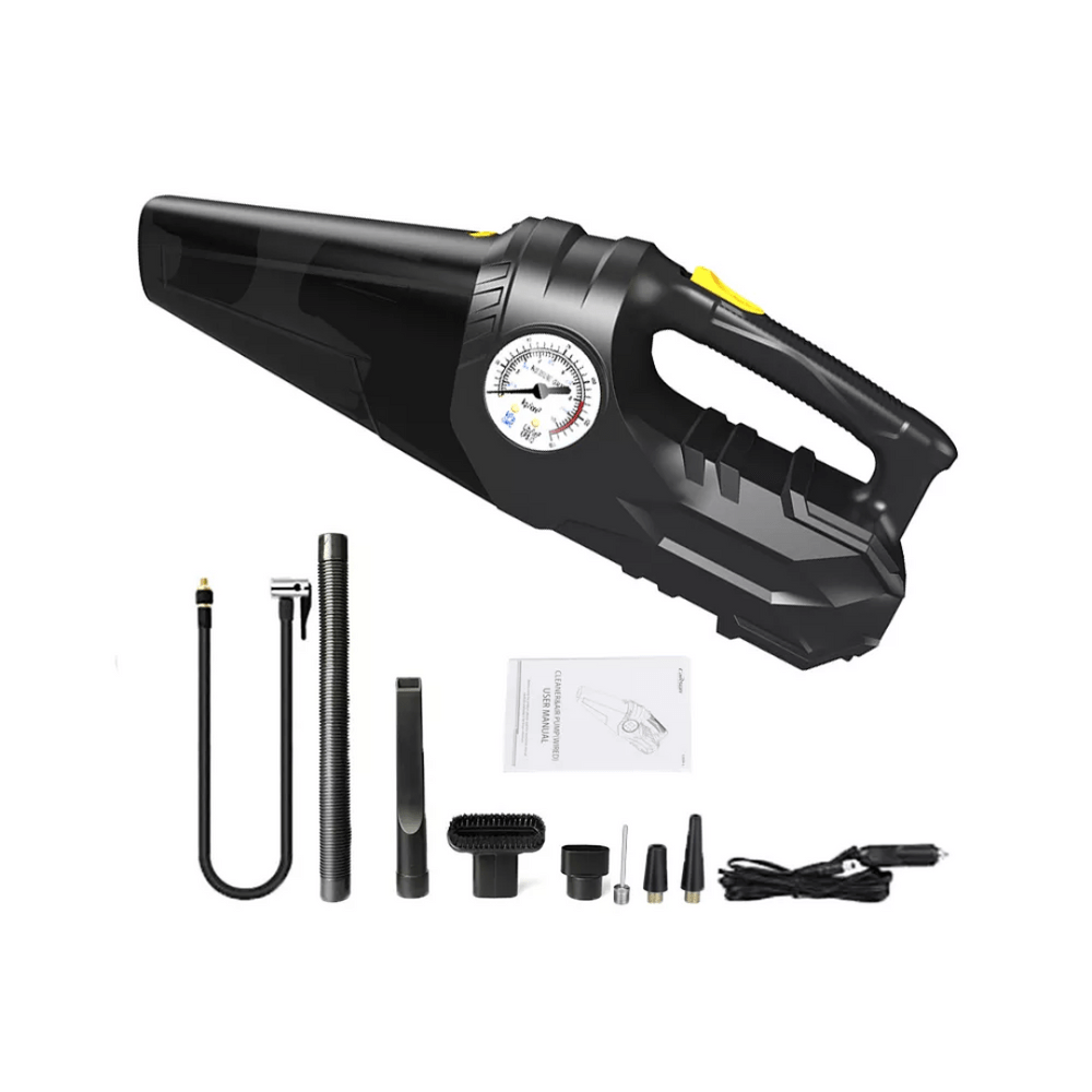 Aspiradora y Inflador Dual 4 en 1 para Auto Compresor Aire Dual Carsun
