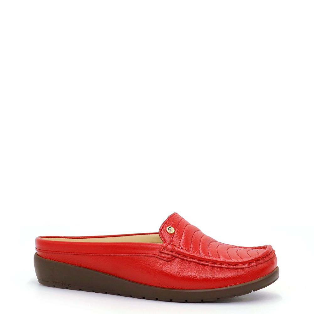 Zapatos Casuales de Cuero para Mujer PAR&SS KA22-TARA Rojo Talla 36 I -