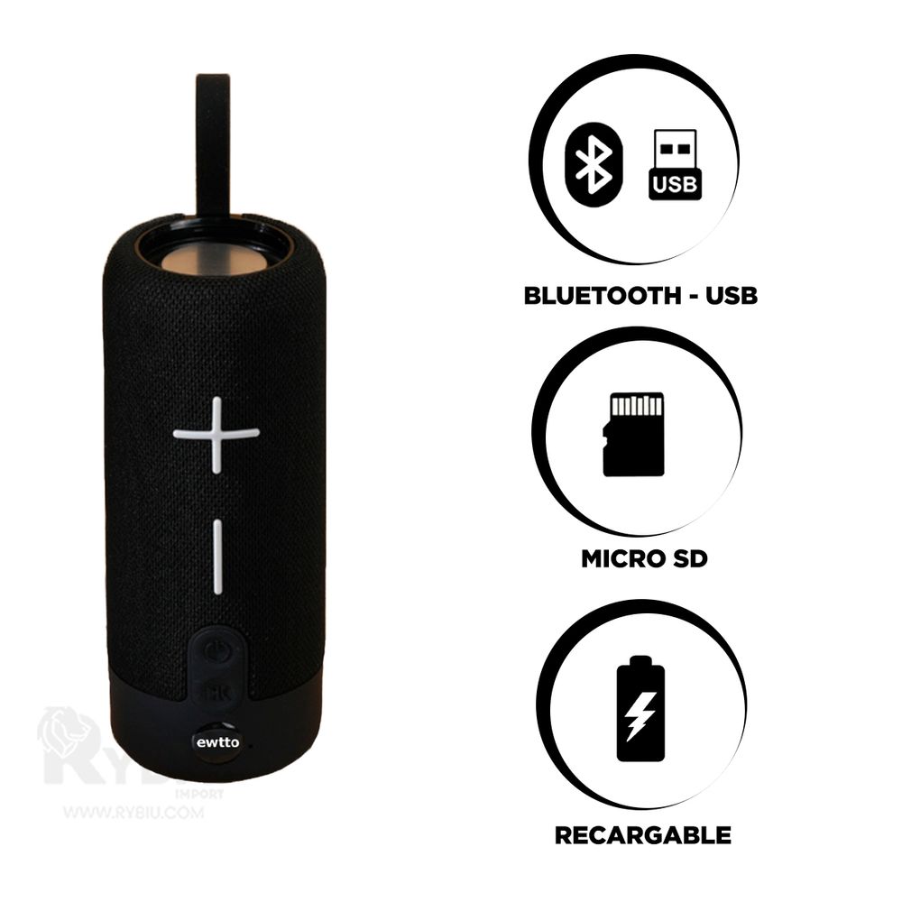 Parlante Bluetooth con Microfono Inalambrico Negro - Promart