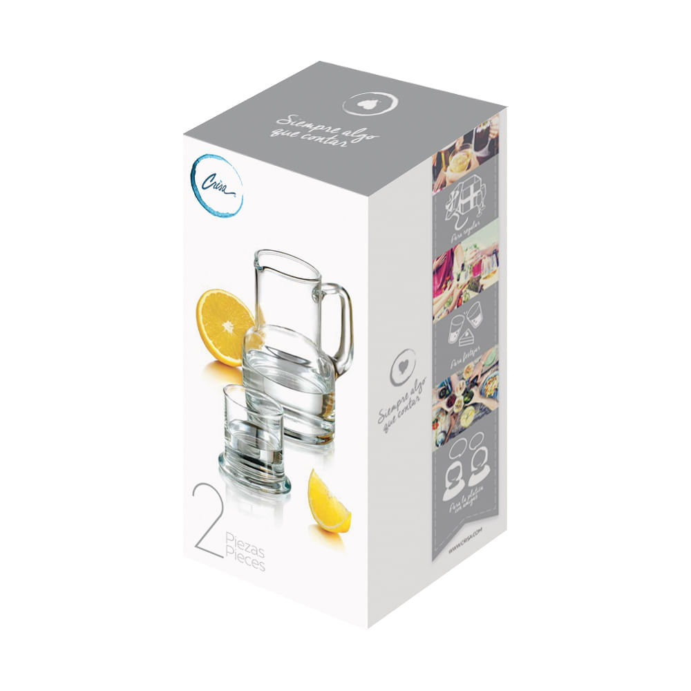 Juego de Vaso más Jarra Polka Libbey 2 Piezas