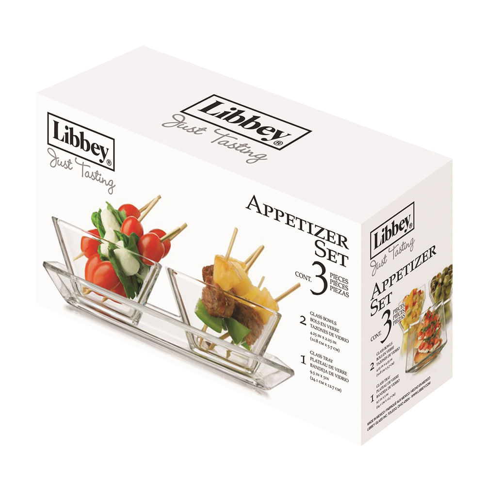 Juego de Bowls para Servir Libbey Just Tasting (3 Piezas)