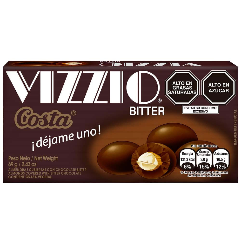 Chocolate COSTA Vizzio Bitter Caja 69g